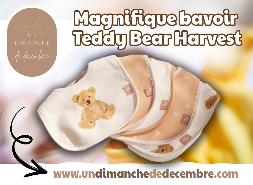 Bavoir teddy bear Harvest chez Un Dimanche de Décembre